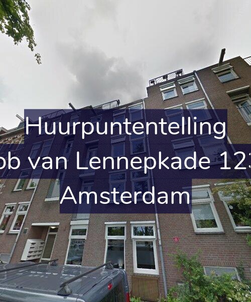 Foto gevel Huurpuntentelling voor Jacob van Lennepkade 123-D, Amsterdam