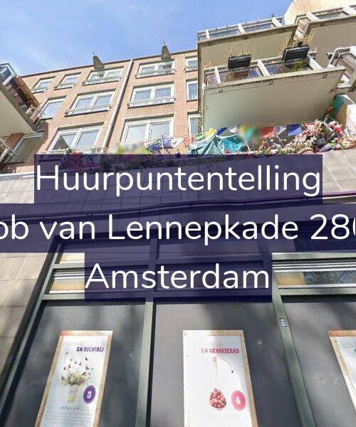 Foto gevel Huurpuntentelling voor Jacob van Lennepkade 280-D, Amsterdam