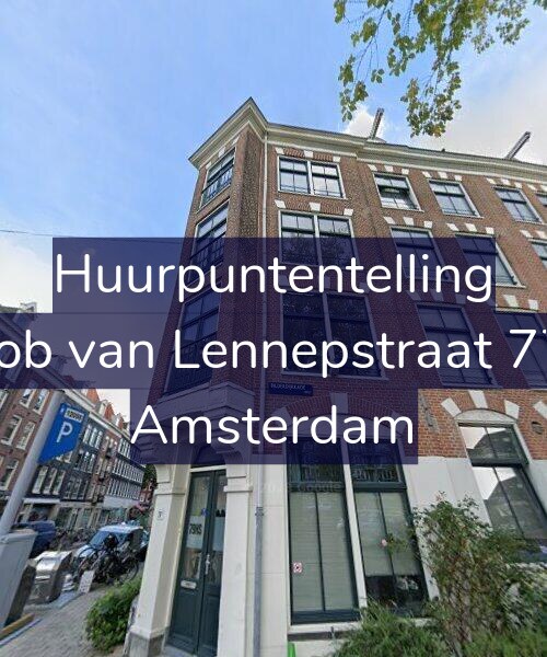 Foto gevel Huurpuntentelling voor Jacob van Lennepstraat 77-2, Amsterdam
