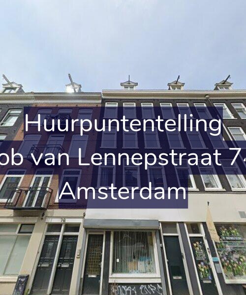 Foto gevel Huurpuntentelling voor Jacob van Lennepstraat 74-1, Amsterdam