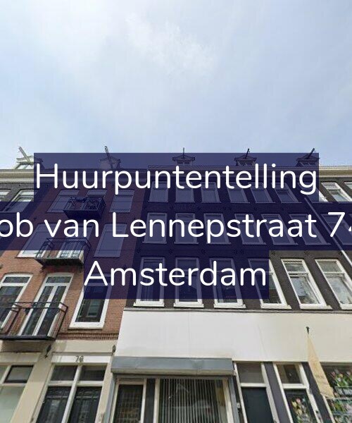 Foto gevel Huurpuntentelling voor Jacob van Lennepstraat 74-3, Amsterdam