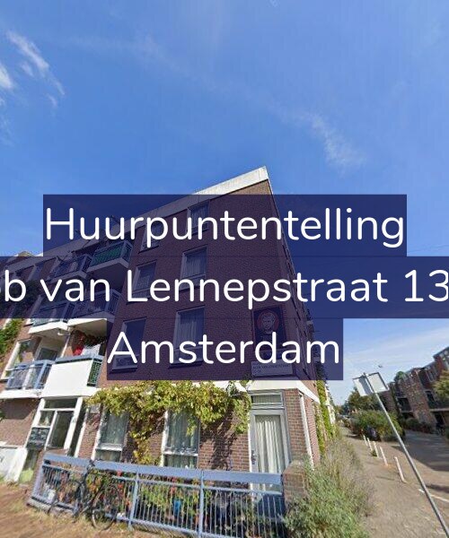 Foto gevel Huurpuntentelling voor Jacob van Lennepstraat 132-A, Amsterdam