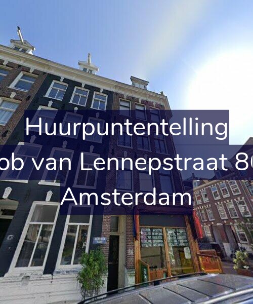 Foto gevel Huurpuntentelling voor Jacob van Lennepstraat 86-1, Amsterdam