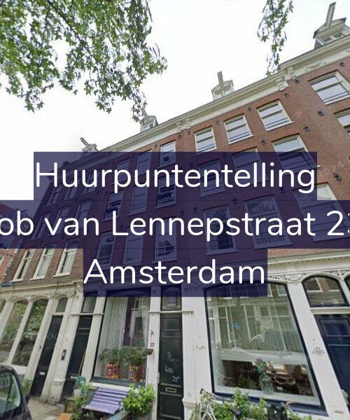 Foto gevel Huurpuntentelling voor Jacob van Lennepstraat 23-F, Amsterdam