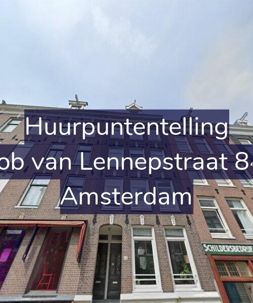 Foto gevel Huurpuntentelling voor Jacob van Lennepstraat 84-3, Amsterdam