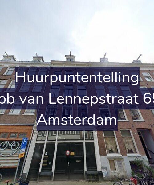 Foto gevel Huurpuntentelling voor Jacob van Lennepstraat 65-1, Amsterdam