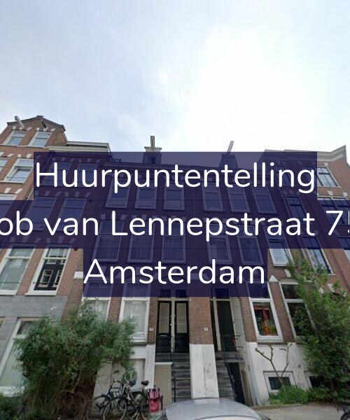 Foto gevel Huurpuntentelling voor Jacob van Lennepstraat 75-1, Amsterdam