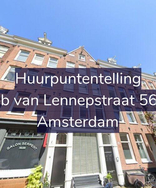 Foto gevel Huurpuntentelling voor Jacob van Lennepstraat 56-2A, Amsterdam