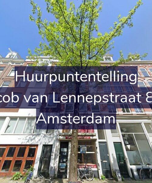 Foto gevel Huurpuntentelling voor Jacob van Lennepstraat 8-1, Amsterdam