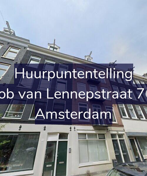 Foto gevel Huurpuntentelling voor Jacob van Lennepstraat 76-1, Amsterdam