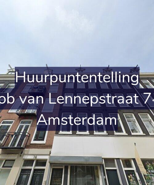 Foto gevel Huurpuntentelling voor Jacob van Lennepstraat 74-2, Amsterdam