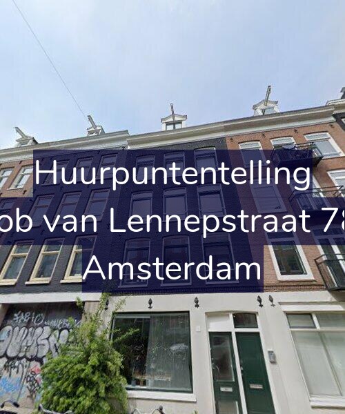 Foto gevel Huurpuntentelling voor Jacob van Lennepstraat 78-1, Amsterdam