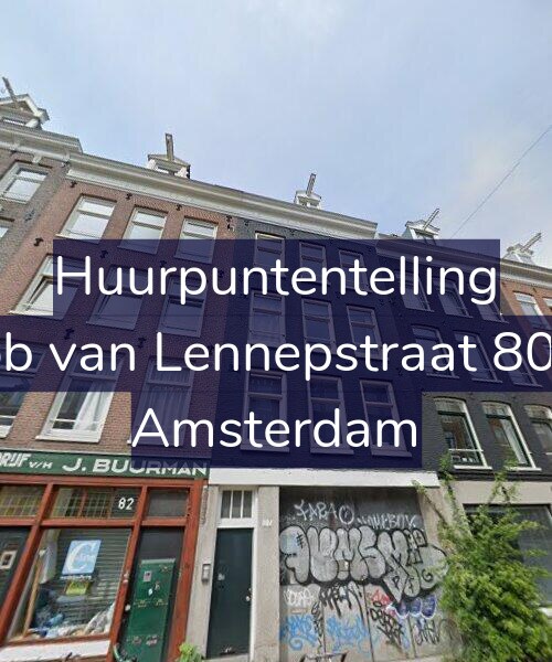 Foto gevel Huurpuntentelling voor Jacob van Lennepstraat 80-2A, Amsterdam