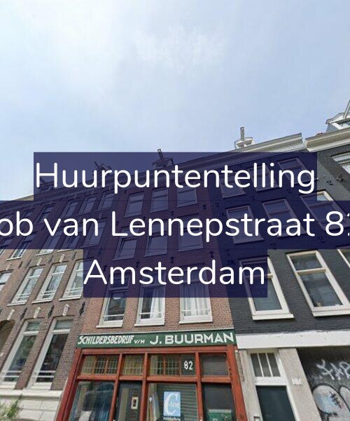 Foto gevel Huurpuntentelling voor Jacob van Lennepstraat 82-3, Amsterdam