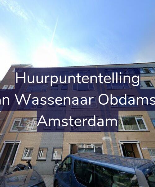 Foto gevel Huurpuntentelling voor Jacob van Wassenaar Obdamstraat 23, Amsterdam
