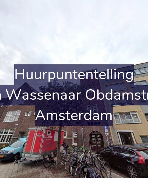 Foto gevel Huurpuntentelling voor Jacob van Wassenaar Obdamstraat 13-G, Amsterdam