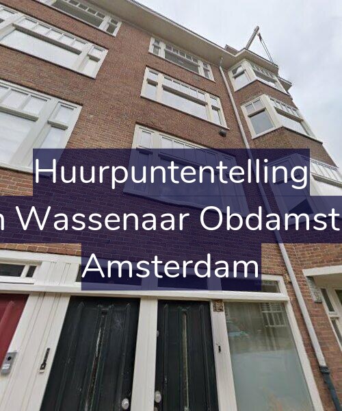 Foto gevel Huurpuntentelling voor Jacob van Wassenaar Obdamstraat 12-1, Amsterdam