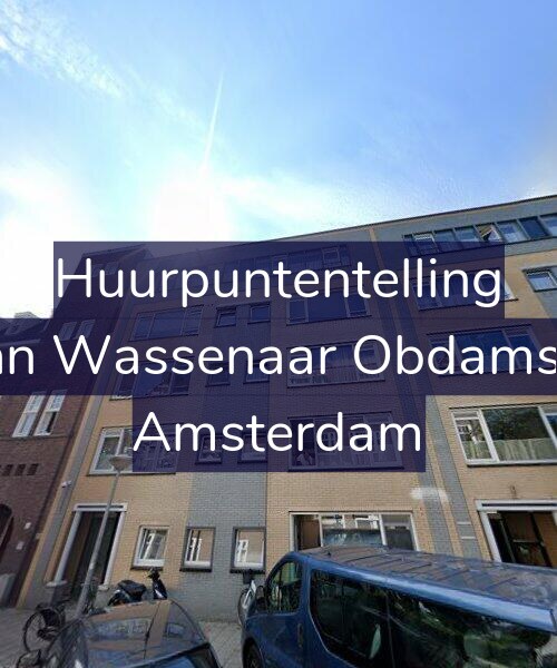 Foto gevel Huurpuntentelling voor Jacob van Wassenaar Obdamstraat 25, Amsterdam