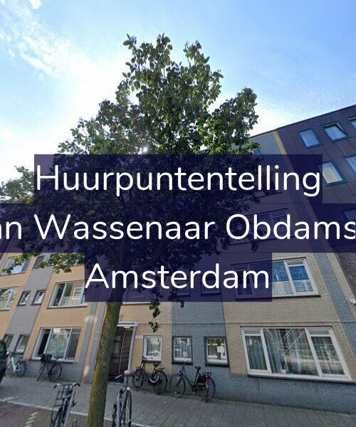 Foto gevel Huurpuntentelling voor Jacob van Wassenaar Obdamstraat 61, Amsterdam