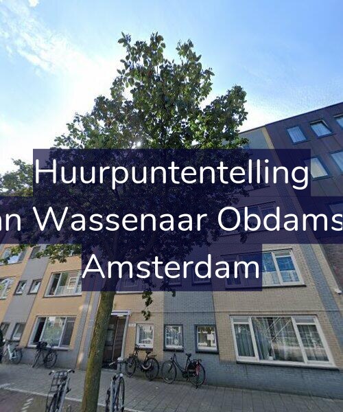 Foto gevel Huurpuntentelling voor Jacob van Wassenaar Obdamstraat 59, Amsterdam