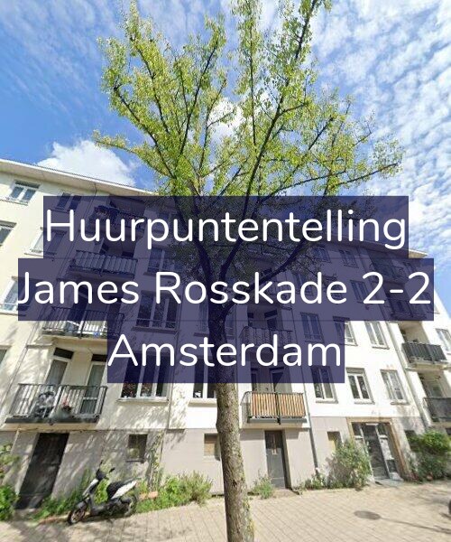 Foto gevel Huurpuntentelling voor James Rosskade 2-2, Amsterdam