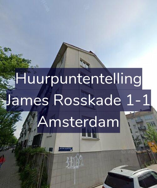 Foto gevel Huurpuntentelling voor James Rosskade 1-1, Amsterdam