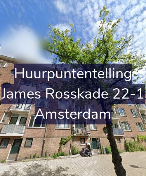 Foto gevel Huurpuntentelling voor James Rosskade 22-1, Amsterdam