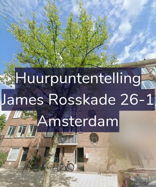 Foto gevel Huurpuntentelling voor James Rosskade 26-1, Amsterdam
