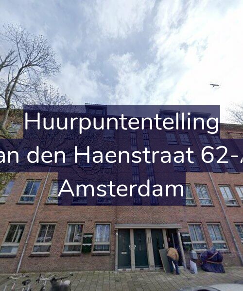 Foto gevel Huurpuntentelling voor Jan den Haenstraat 62-A, Amsterdam