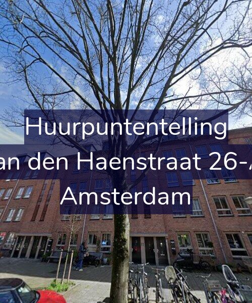 Foto gevel Huurpuntentelling voor Jan den Haenstraat 26-A, Amsterdam