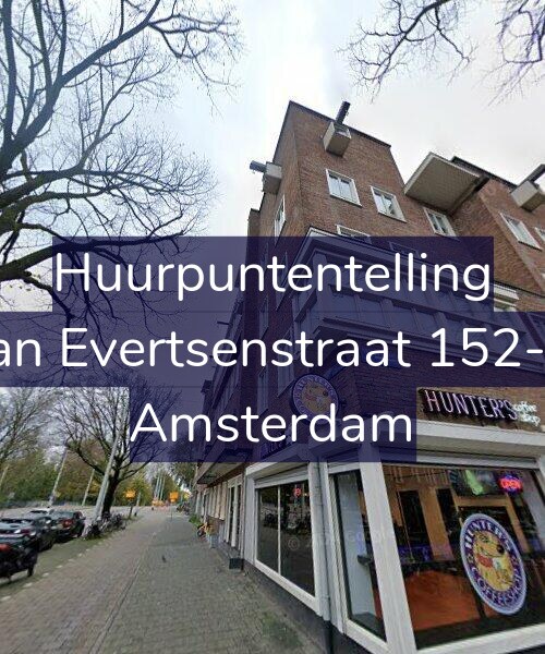 Foto gevel Huurpuntentelling voor Jan Evertsenstraat 152-3, Amsterdam