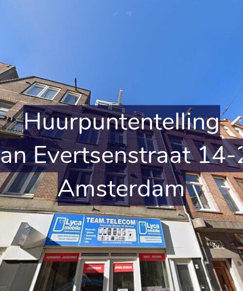 Foto gevel Huurpuntentelling voor Jan Evertsenstraat 14-2, Amsterdam