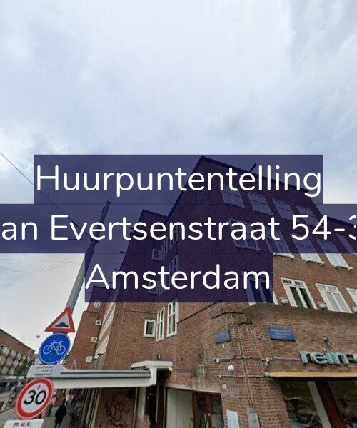 Foto gevel Huurpuntentelling voor Jan Evertsenstraat 54-3, Amsterdam
