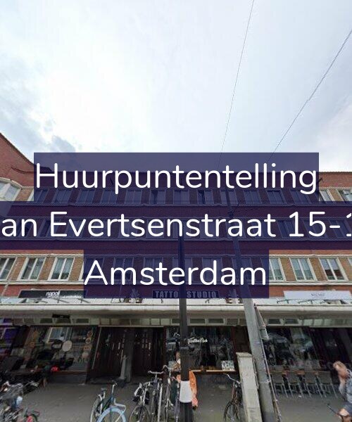 Foto gevel Huurpuntentelling voor Jan Evertsenstraat 15-1, Amsterdam
