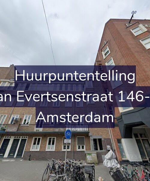 Foto gevel Huurpuntentelling voor Jan Evertsenstraat 146-3, Amsterdam