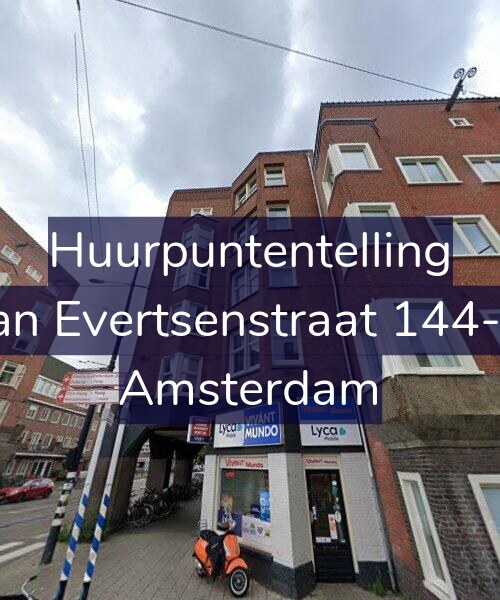 Foto gevel Huurpuntentelling voor Jan Evertsenstraat 144-2, Amsterdam
