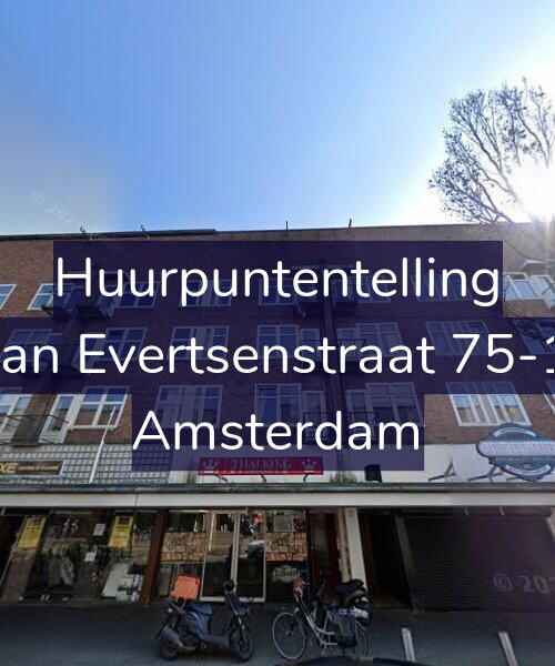 Foto gevel Huurpuntentelling voor Jan Evertsenstraat 75-1, Amsterdam