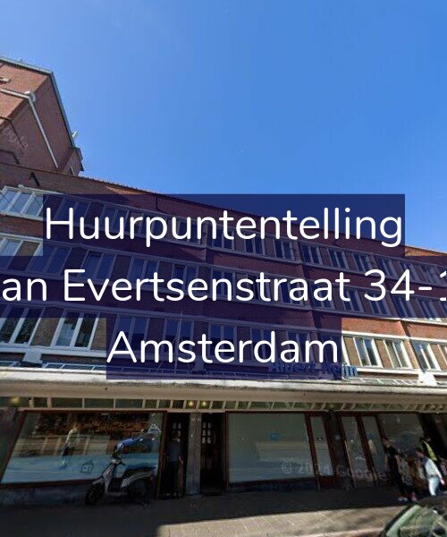 Foto gevel Huurpuntentelling voor Jan Evertsenstraat 34-1, Amsterdam
