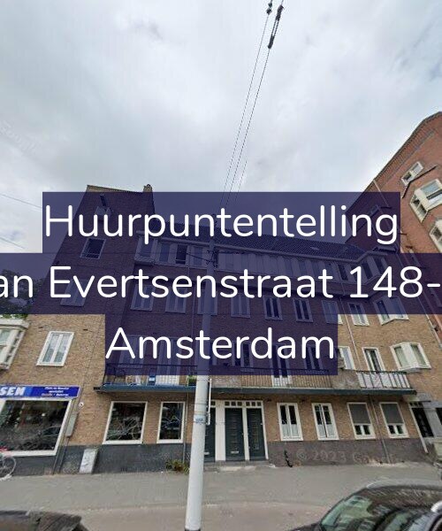 Foto gevel Huurpuntentelling voor Jan Evertsenstraat 148-2, Amsterdam