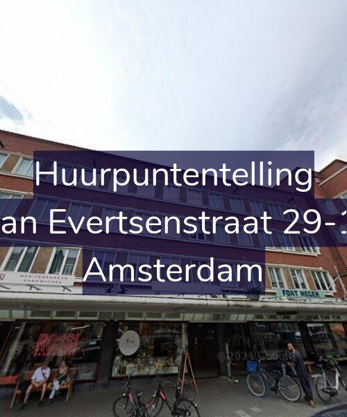 Foto gevel Huurpuntentelling voor Jan Evertsenstraat 29-1, Amsterdam