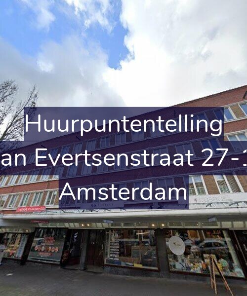 Foto gevel Huurpuntentelling voor Jan Evertsenstraat 27-1, Amsterdam