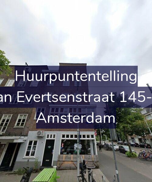 Foto gevel Huurpuntentelling voor Jan Evertsenstraat 145-3, Amsterdam