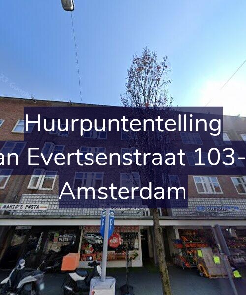 Foto gevel Huurpuntentelling voor Jan Evertsenstraat 103-3, Amsterdam