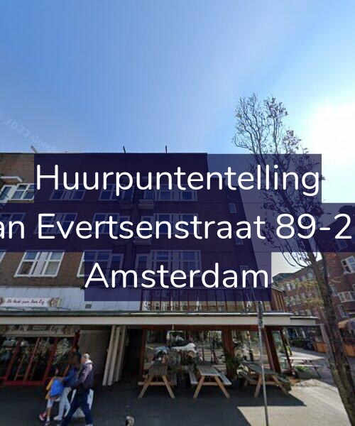 Foto gevel Huurpuntentelling voor Jan Evertsenstraat 89-2V, Amsterdam
