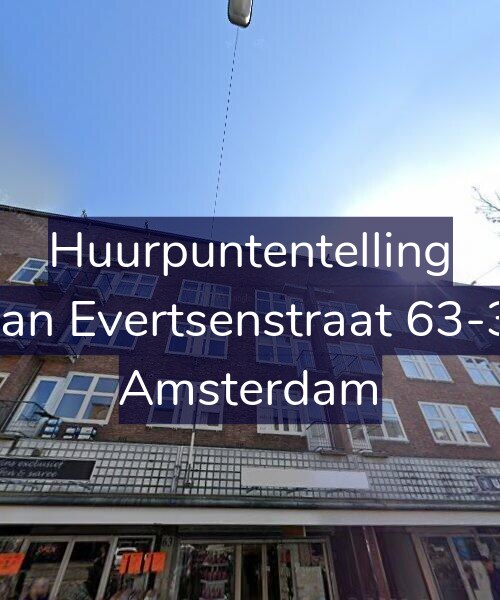 Foto gevel Huurpuntentelling voor Jan Evertsenstraat 63-3, Amsterdam