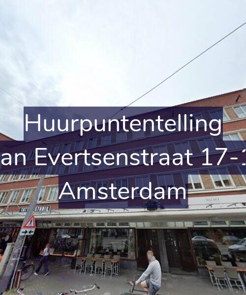 Foto gevel Huurpuntentelling voor Jan Evertsenstraat 17-1, Amsterdam