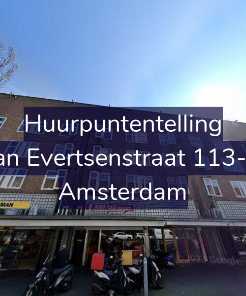 Foto gevel Huurpuntentelling voor Jan Evertsenstraat 113-3, Amsterdam