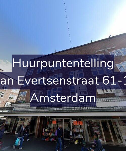 Foto gevel Huurpuntentelling voor Jan Evertsenstraat 61-1, Amsterdam