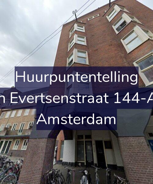 Foto gevel Huurpuntentelling voor Jan Evertsenstraat 144-AH, Amsterdam