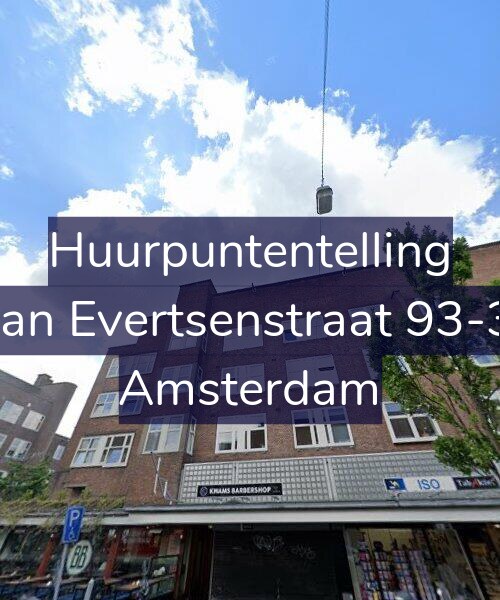 Foto gevel Huurpuntentelling voor Jan Evertsenstraat 93-3, Amsterdam